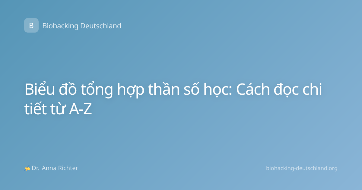 Biểu đồ tổng hợp thần số học: Cách đọc chi tiết từ A-Z